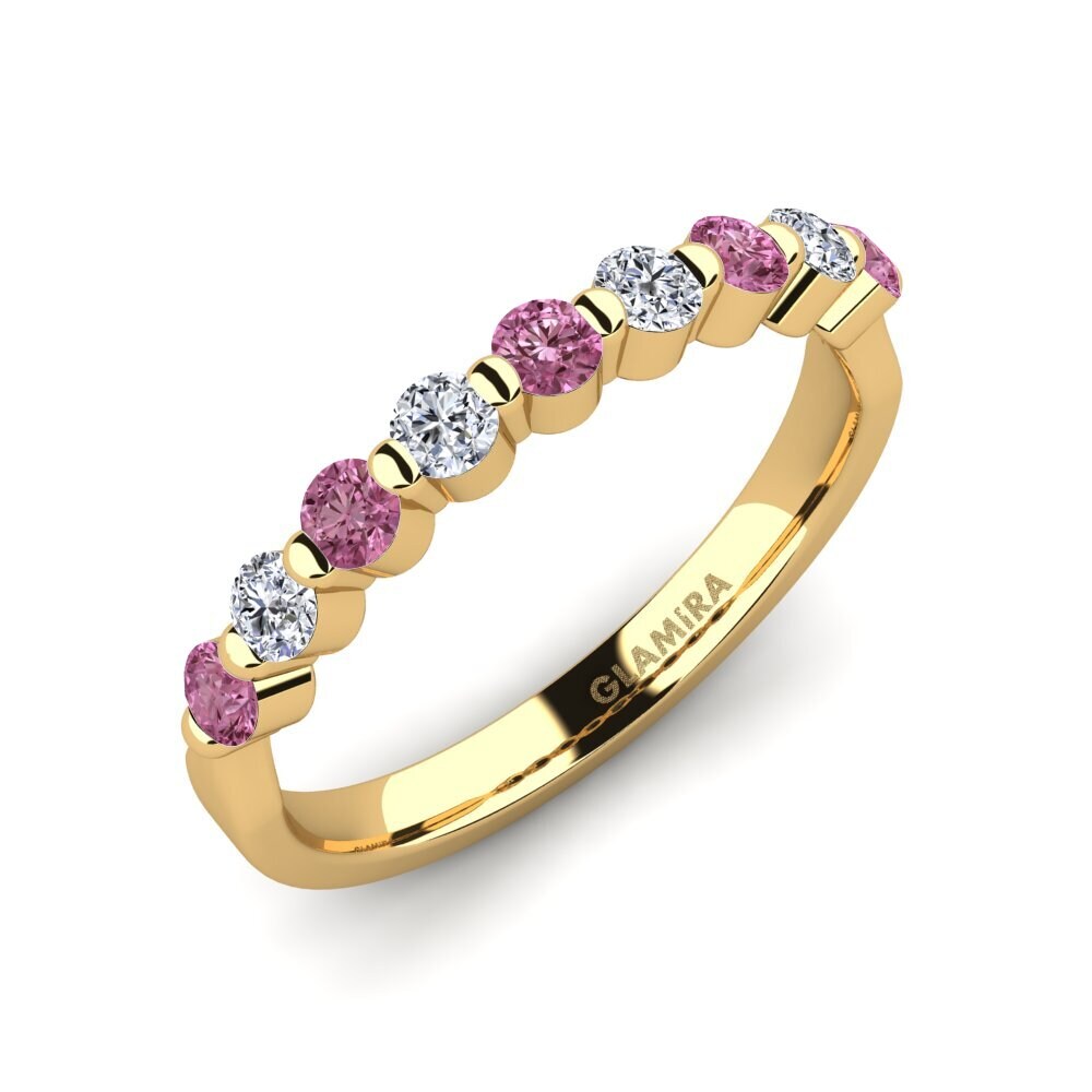 Or Jaune 14k Grenat de Rhodolite Bague Tamriel
