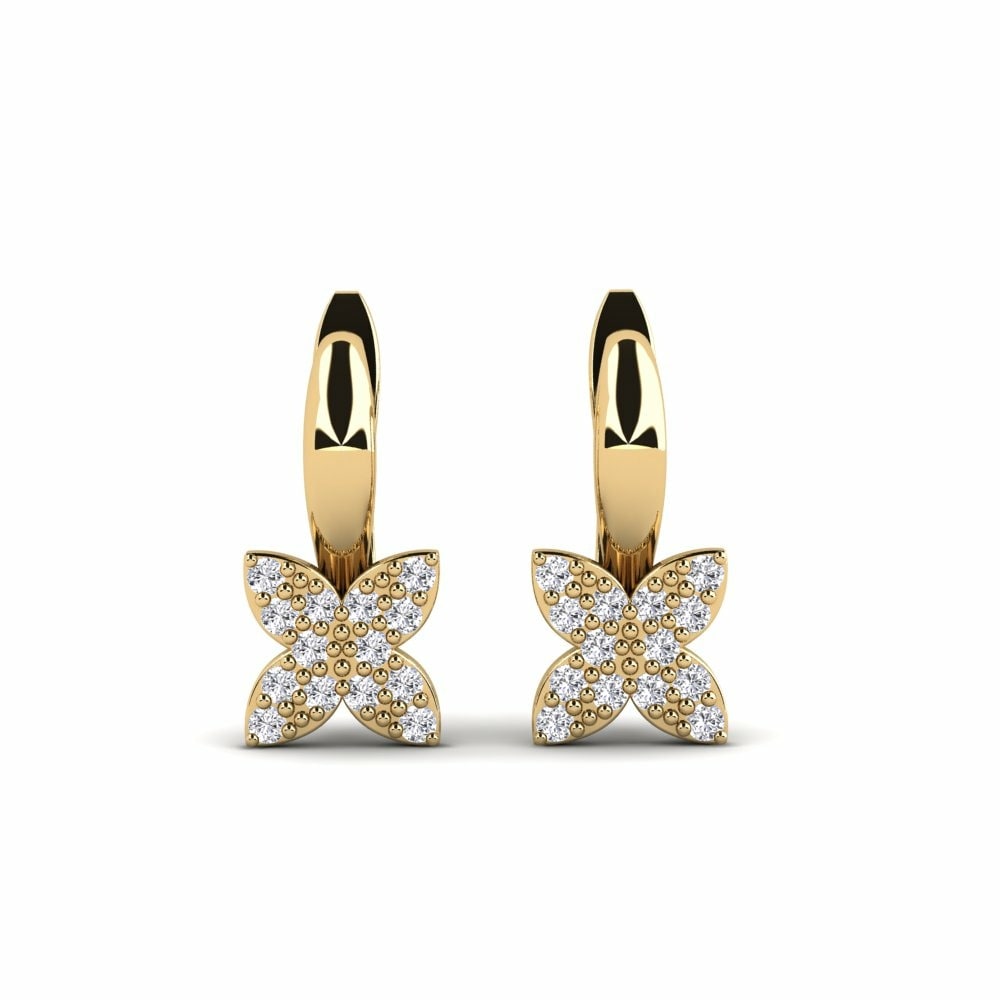 14k Yellow Gold Kid's Earring Tangkal