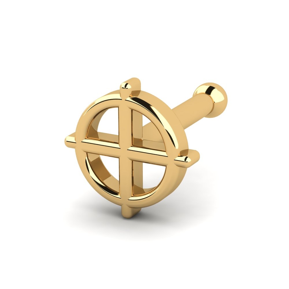 Or Jaune 18k Piercing Nez Tank