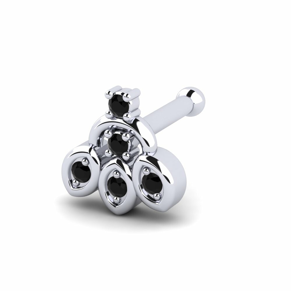 Saphir noir Piercing Nez Taper