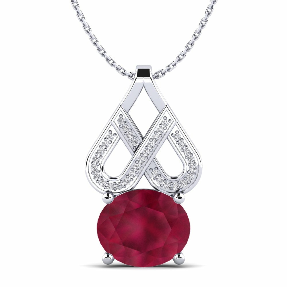 Big Stone Ruby Necklaces