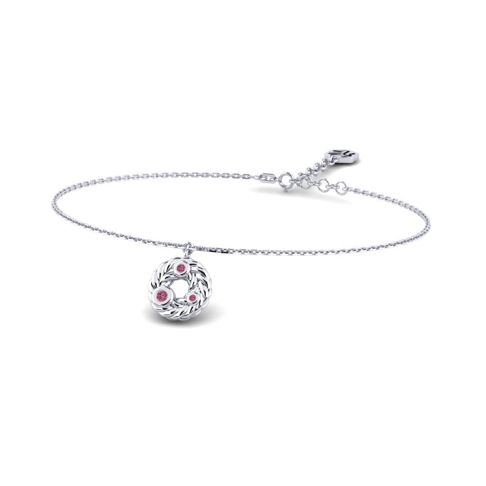 Palladium 950 Grenat de Rhodolite Bracelet pour femme Tarhilda