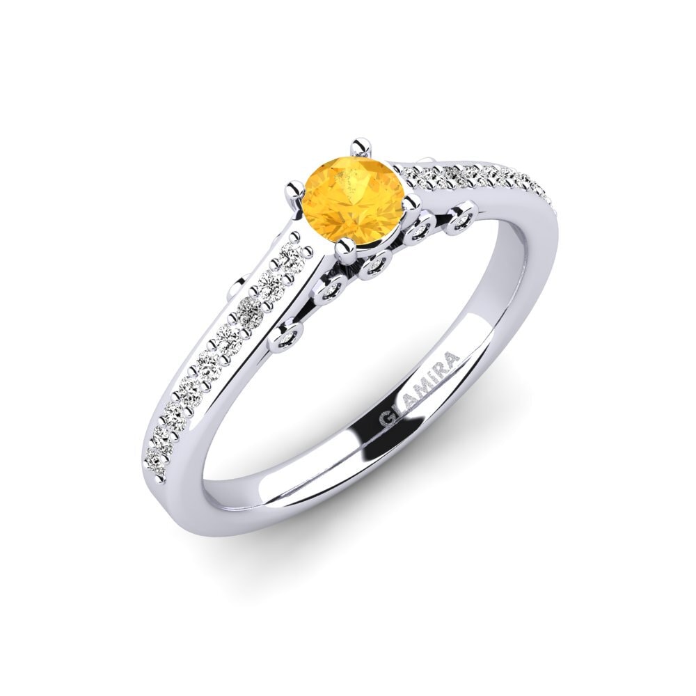 Citrine Engagement Ring Tartufa