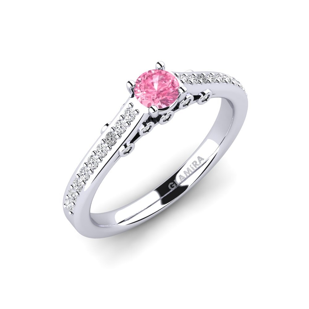 Pink Sapphire Engagement Ring Tartufa