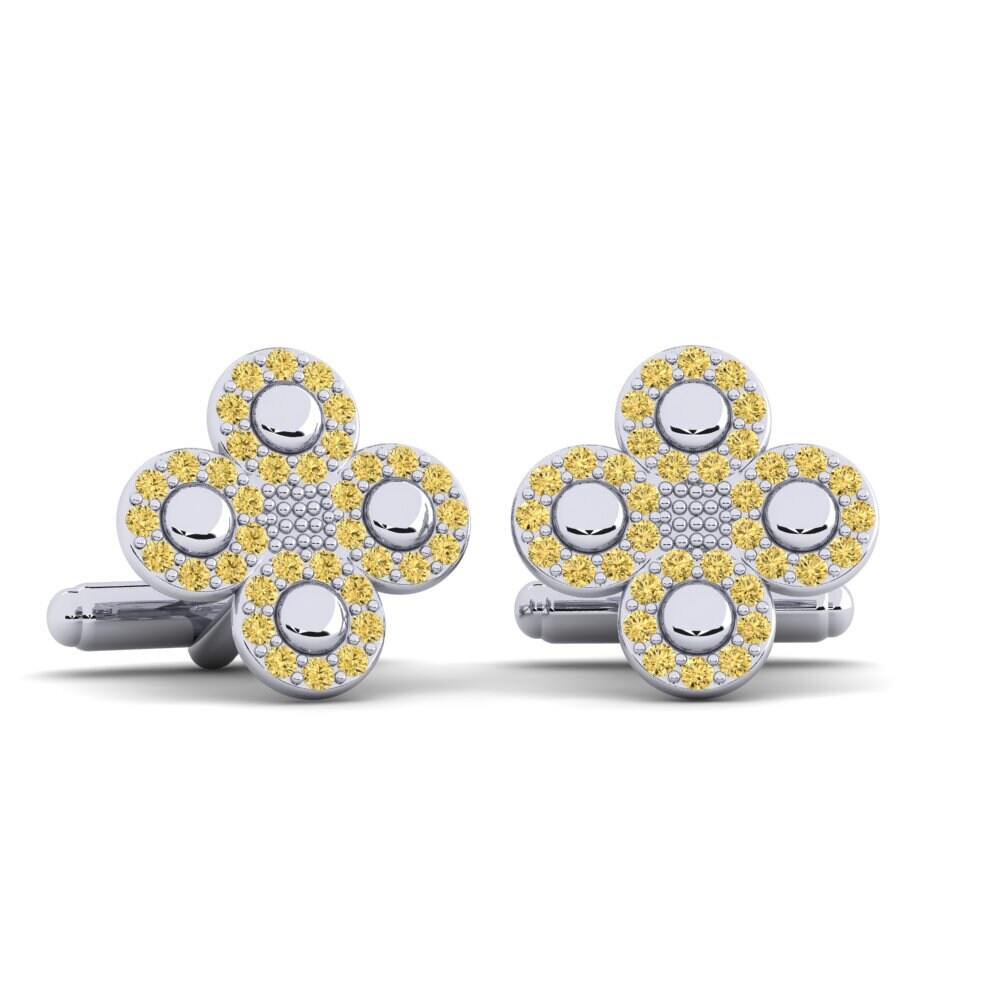 Gul Diamant Manchetknap Tartuffy