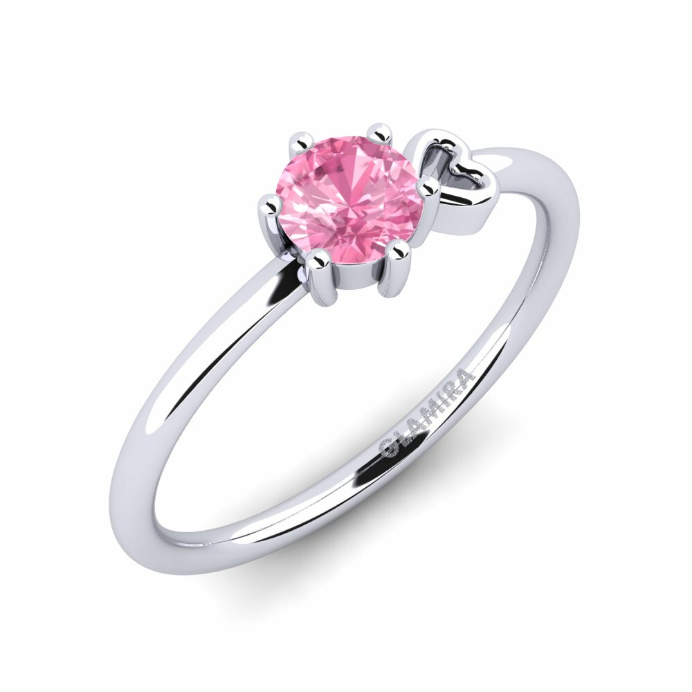 Zafiro Rosado Anillo de Mujer Tasenka