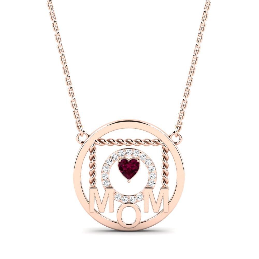 Rhodolite Garnet Women's Necklace Tassin