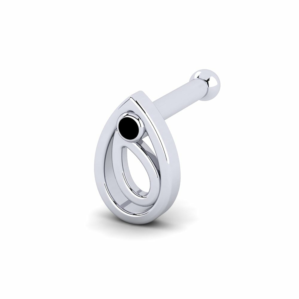 Saphir noir Piercing Nez Tato