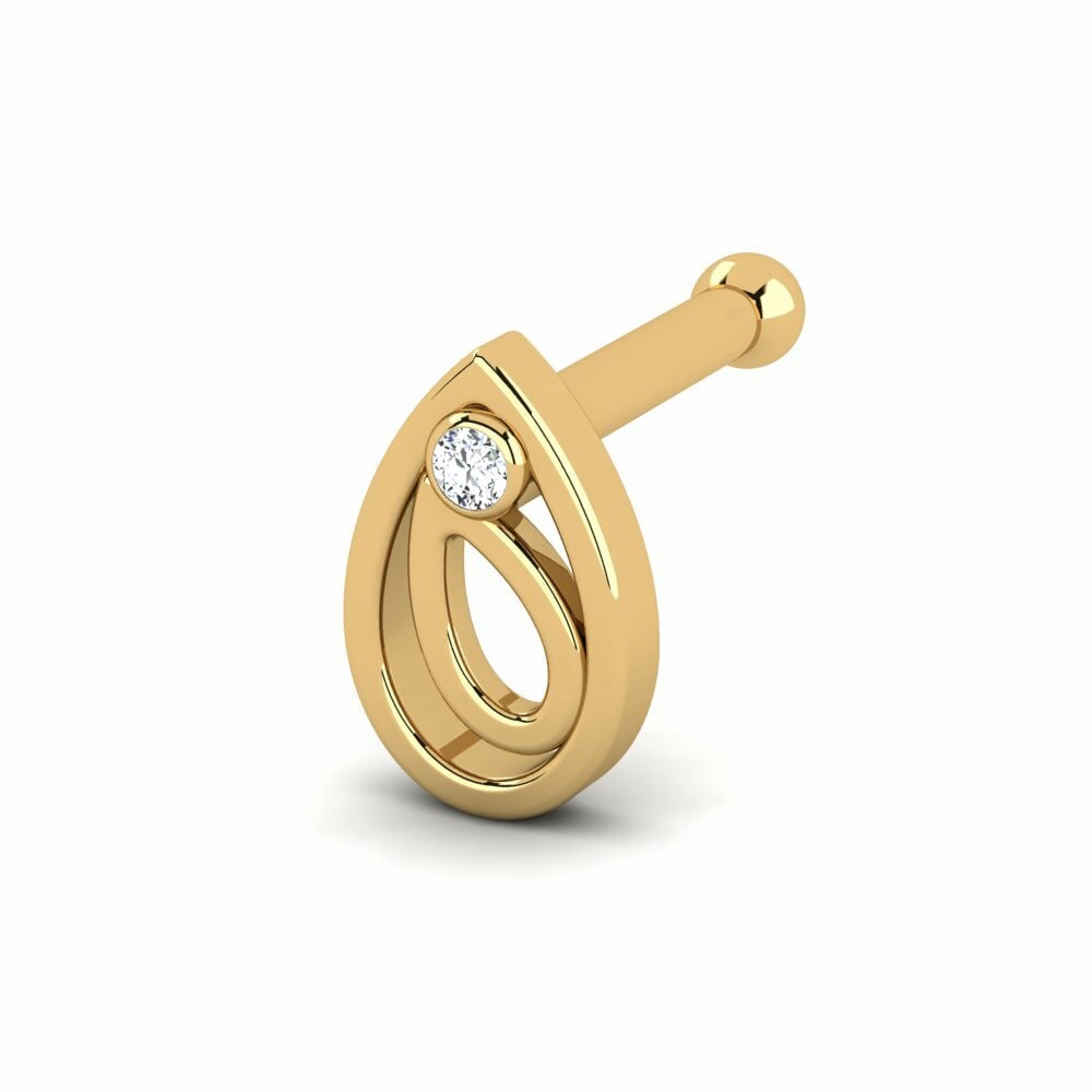 14K Geel Goud Neus Pin Tato