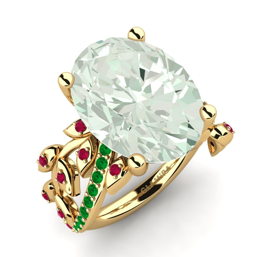 Green Amethyst Ring Tatum