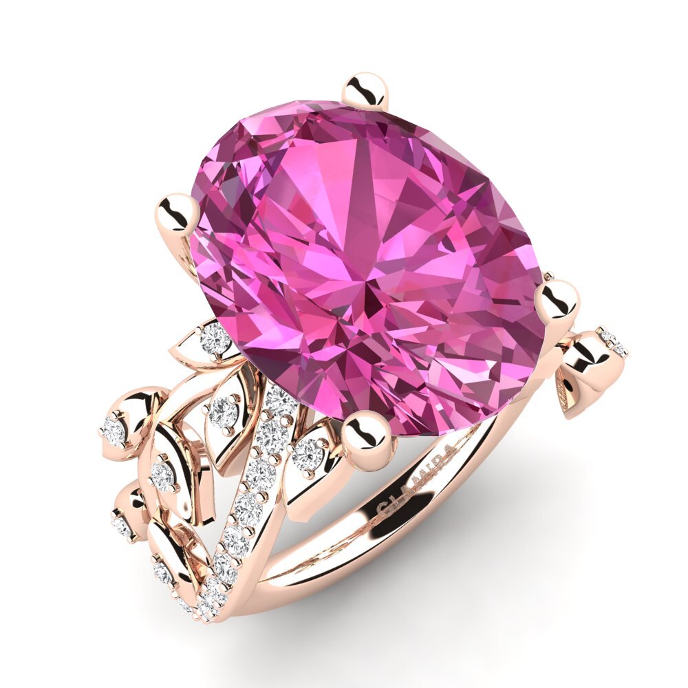 9k Oro Rosa Anillo Tatum