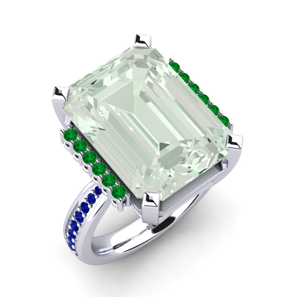 Green Amethyst Ring Tayna