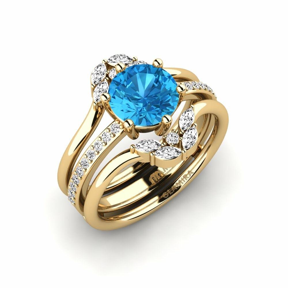 Blue Topaz Ring Tazil - SET