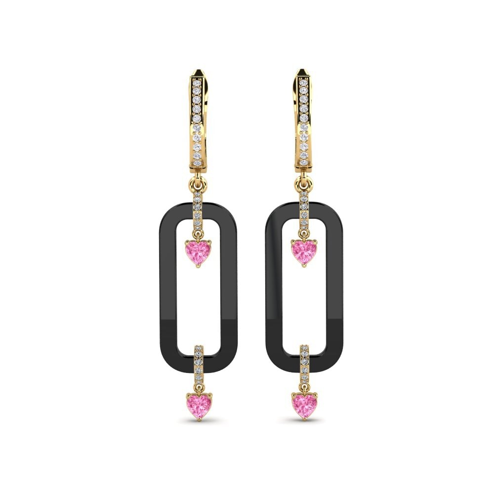 Pink Sapphire Women's Earring Tebbs