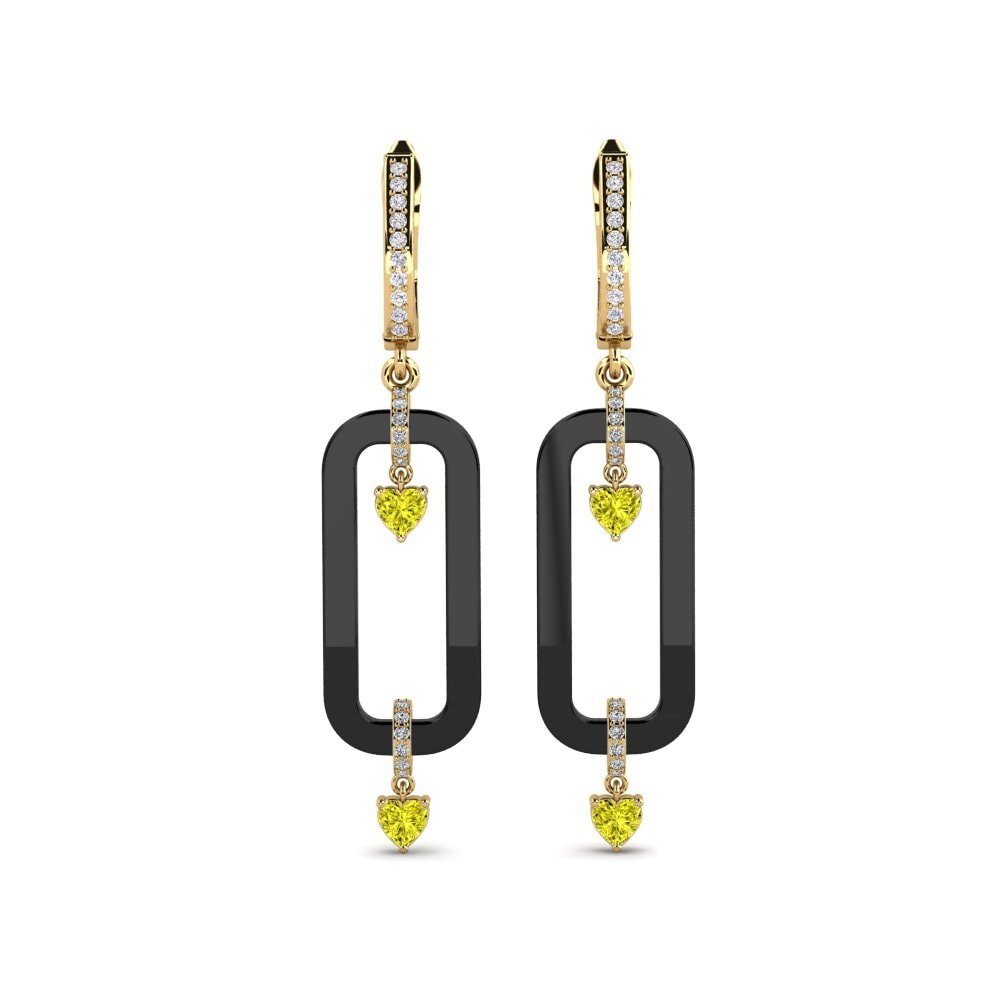 Yellow Diamond Women's Earring Tebbs