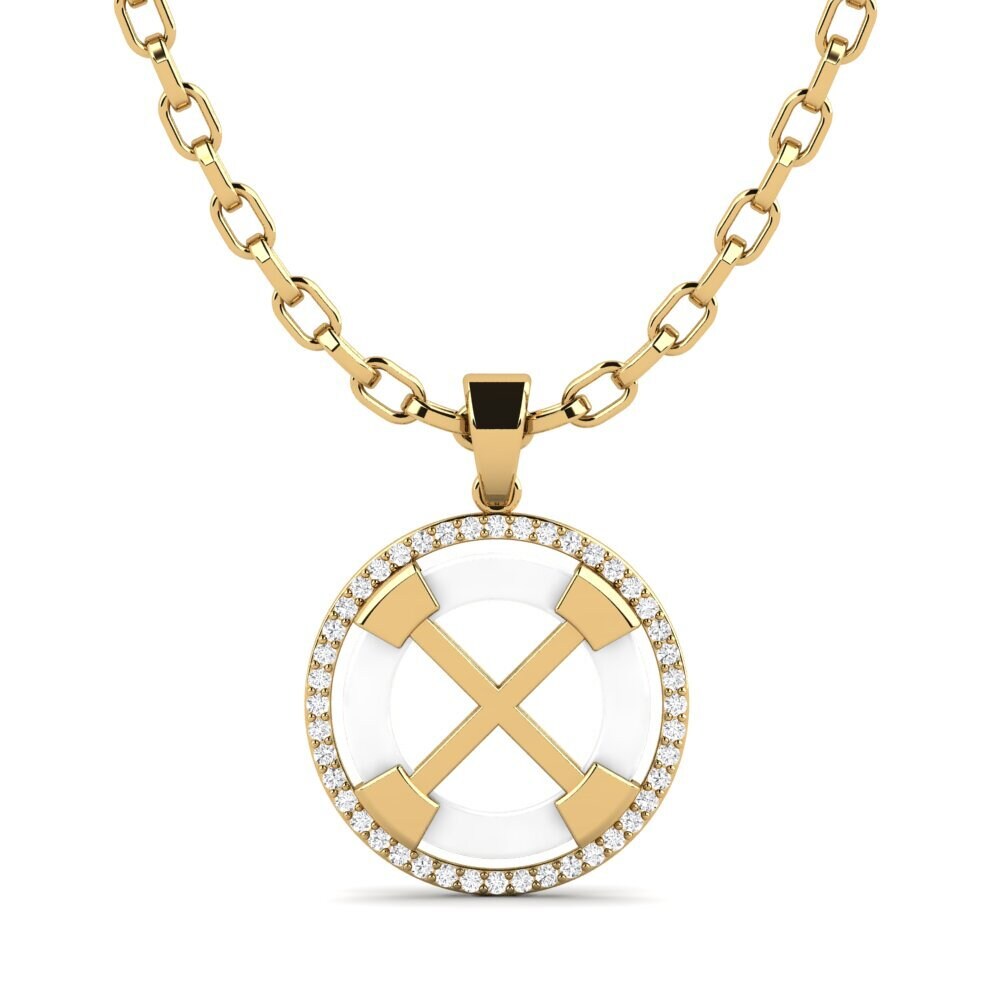 White sapphire Men's Pendant Tefta