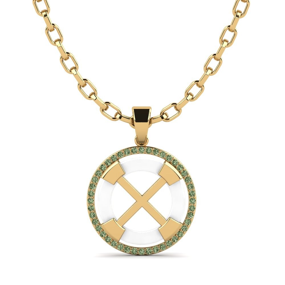 Green Diamond Men's Pendant Tefta