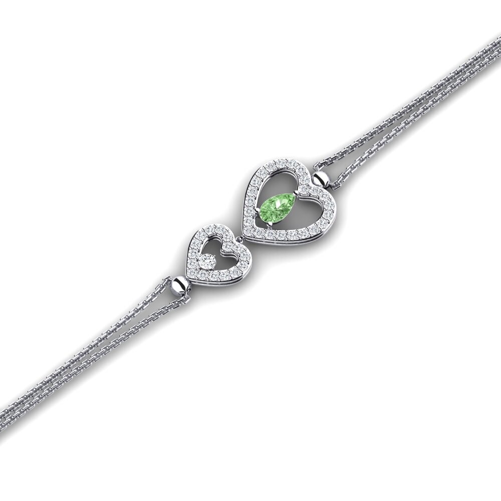 Pera Diamante verde Pulsera Telemus