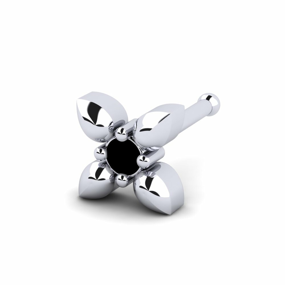 Saphir noir Piercing Nez Tell