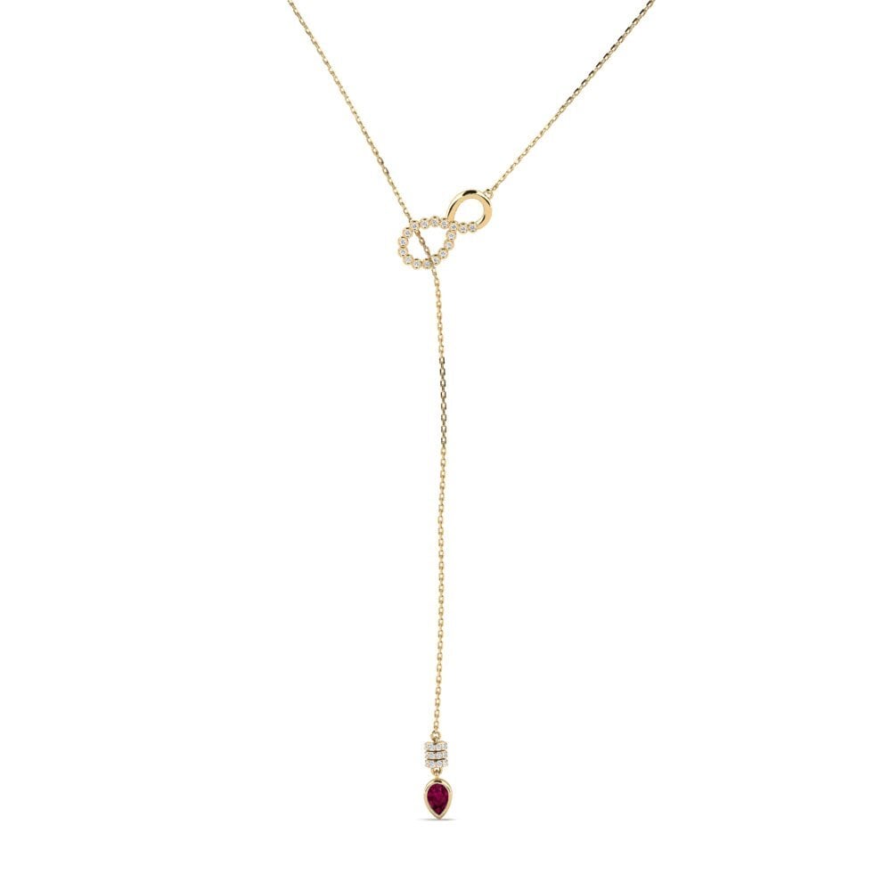 Rhodolite Garnet Women's Necklace Tengja
