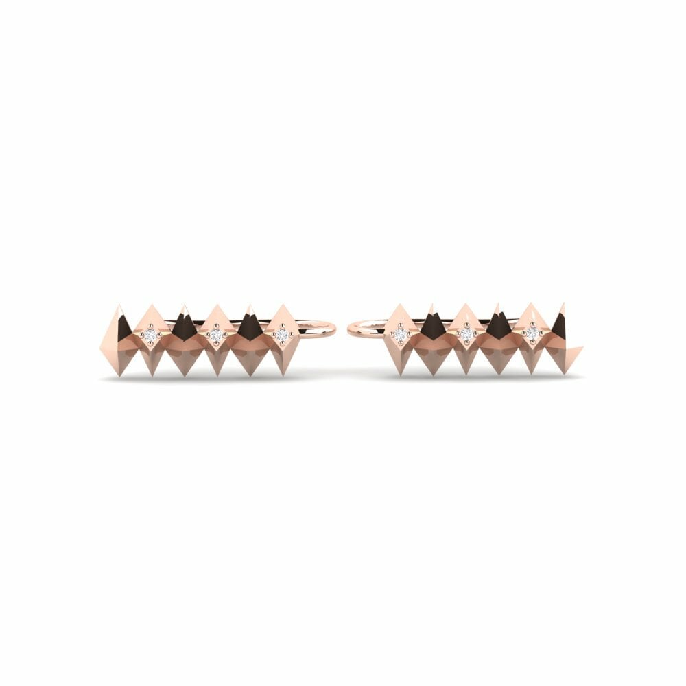 14k Oro Rosa Pendiente de mujer Tennsift