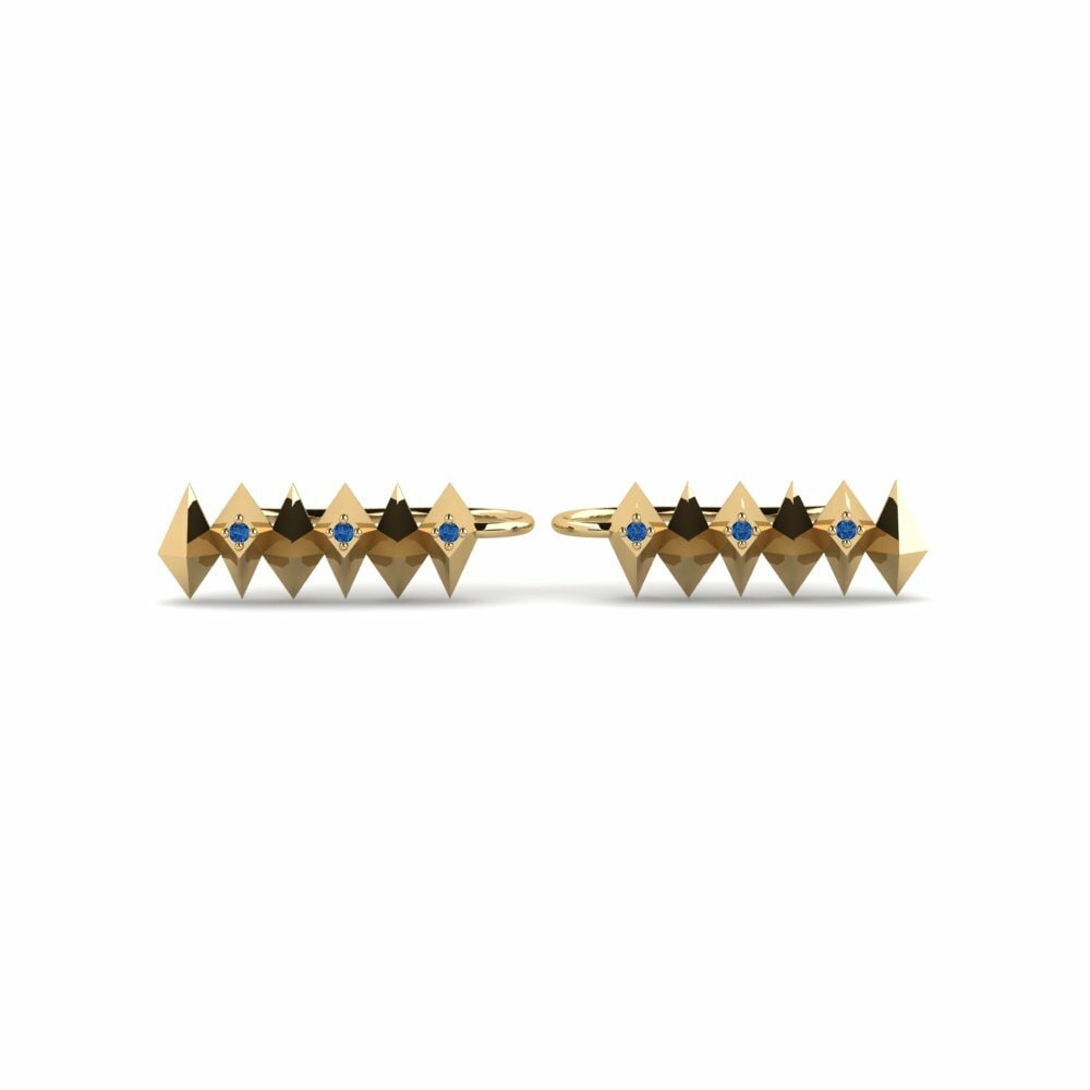 Dark Blue Zirconia Women's Earring Tennsift