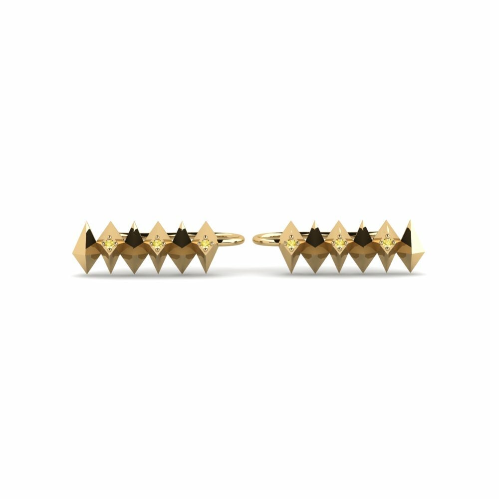 Yellow Sapphire Women's Earring Tennsift
