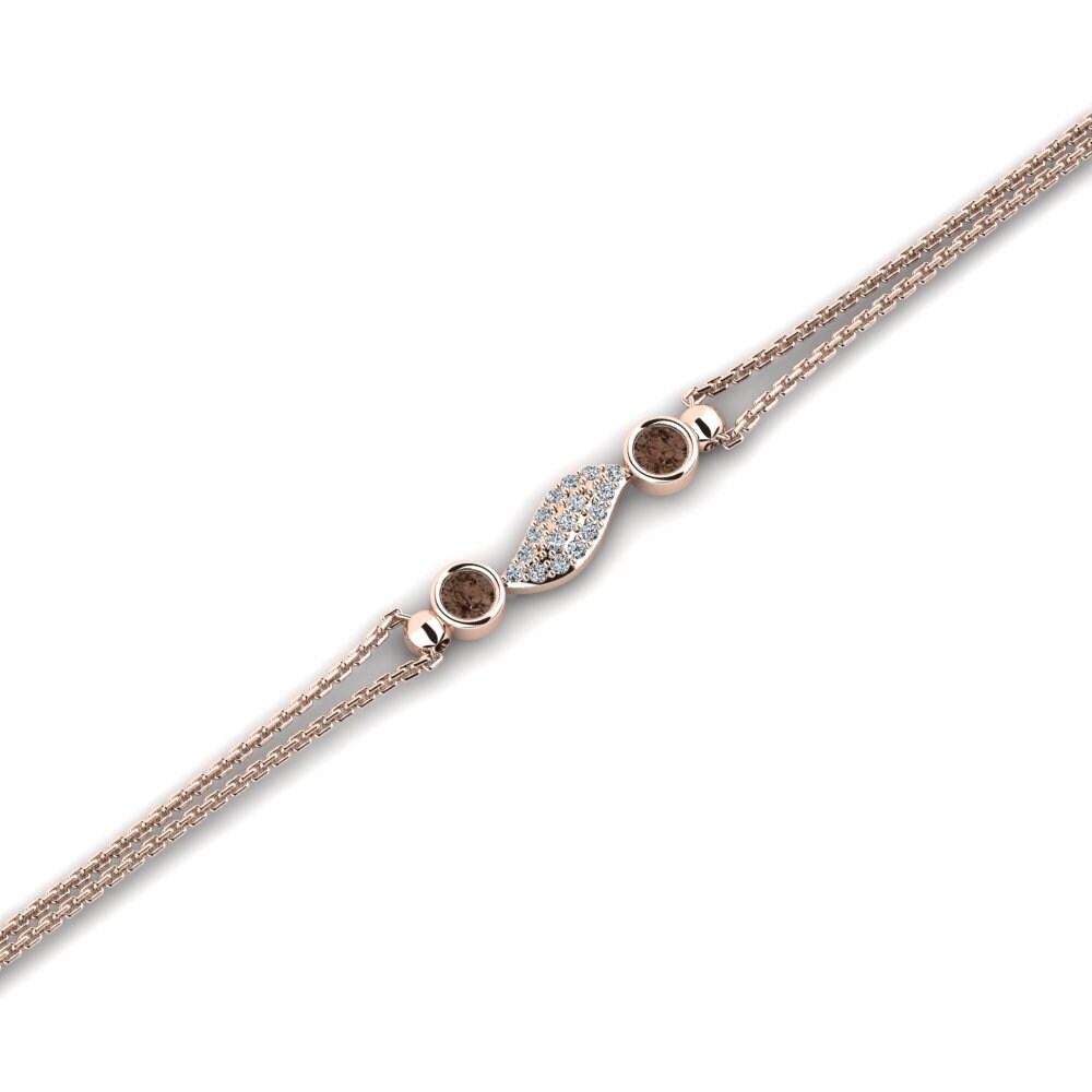 Round Smoky Quartz Women's Bracelet Teno