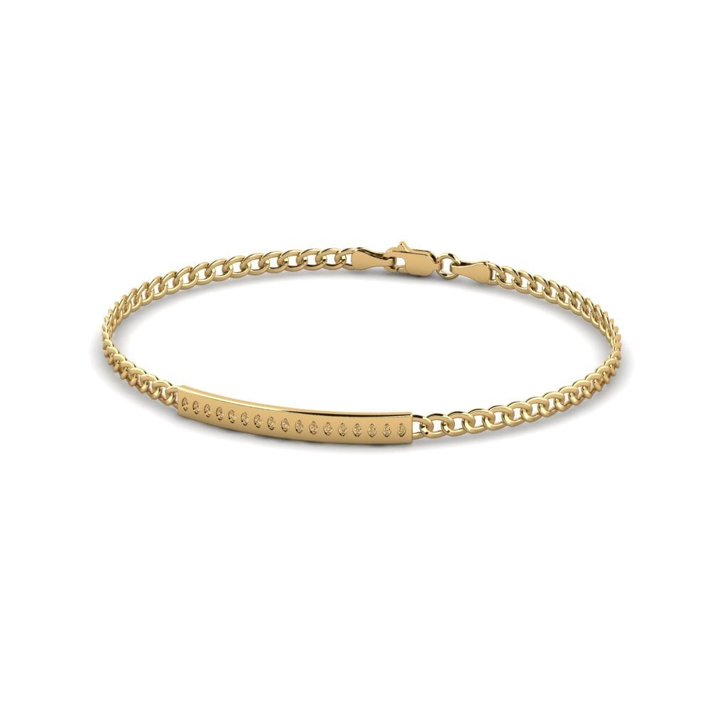 18ct Yellow Gold Brown Diamond Men's Bracelet Tentacool