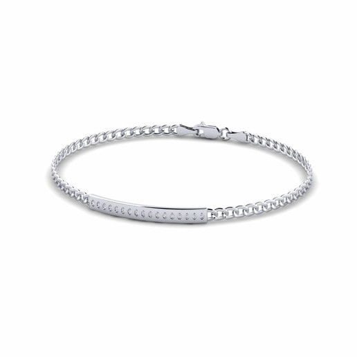 Men's Bracelet Tentacool 585 White Gold & Diamond