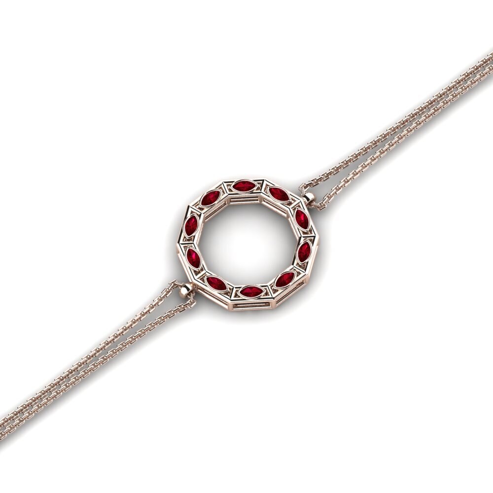 Marquesa Circonita Roja Pulsera de Mujer Tenuto