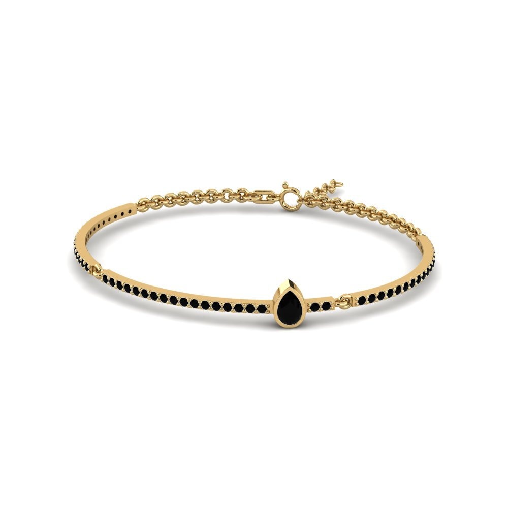 Pera Diamante negro Pulsera Terisa