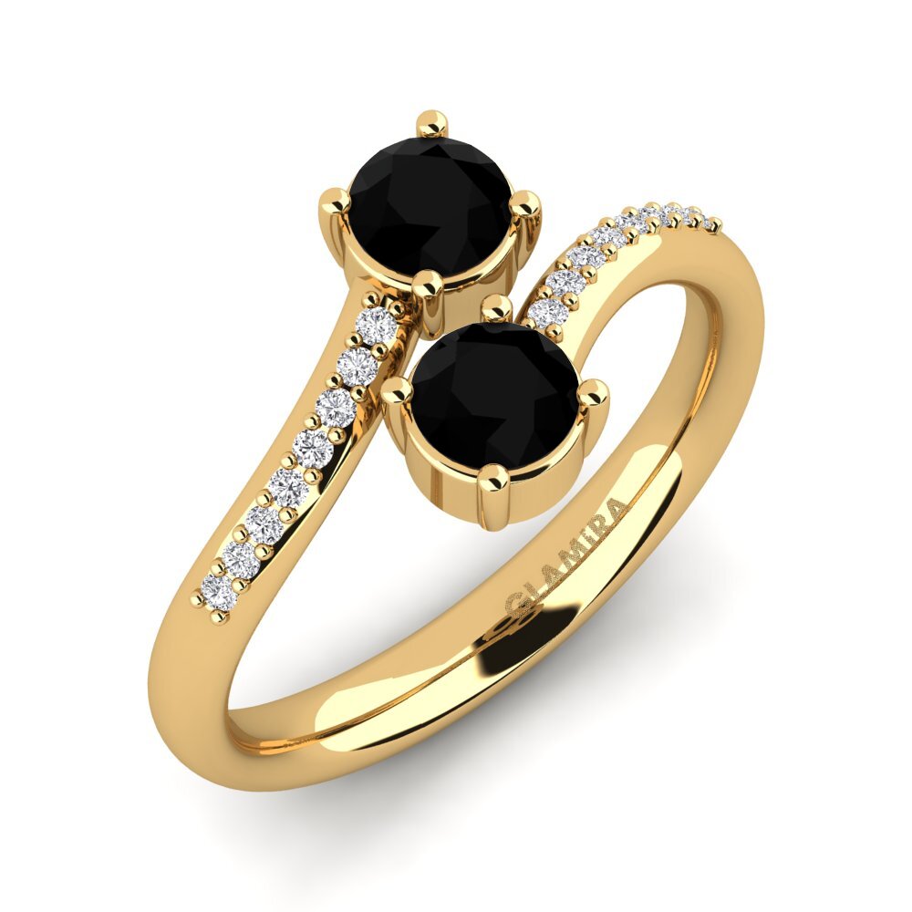 Onyx Noir Bague de fiançailles Ternisha