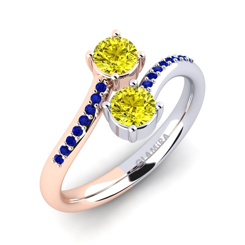 14k Rose & White Gold Engagement Ring Ternisha