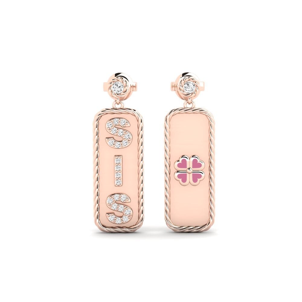 14k Rose Gold Moissanite Women's Earring Terviya