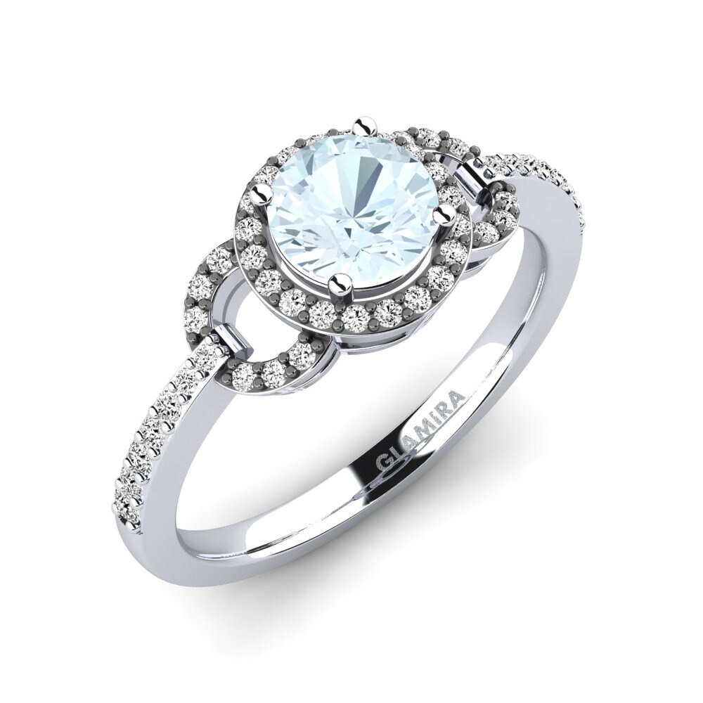 Aquamarine Engagement Ring Tessie
