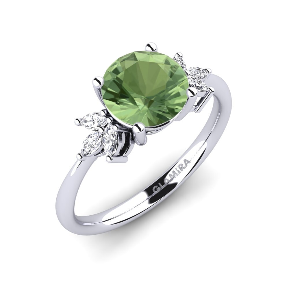 Zaffiro Verde Anello di fidanzamento Tewalle