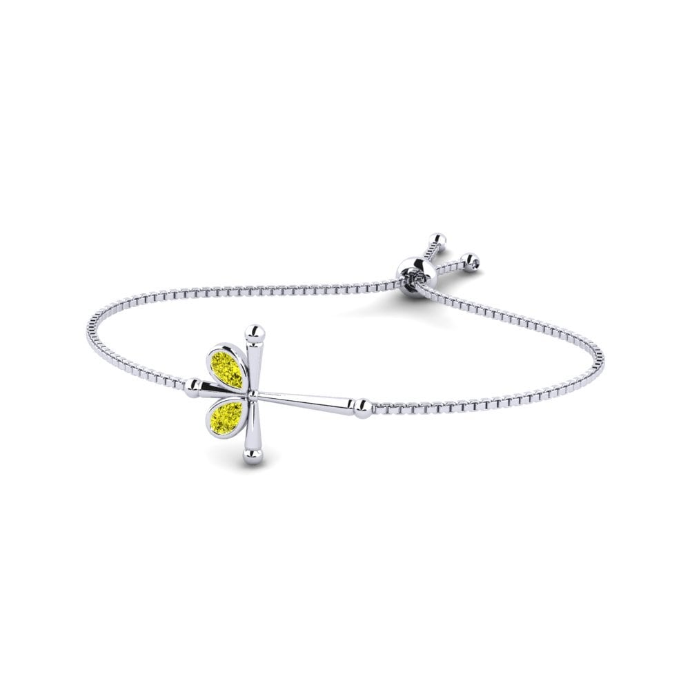Pera Diamante Amarillo Pulsera de Mujer Texada