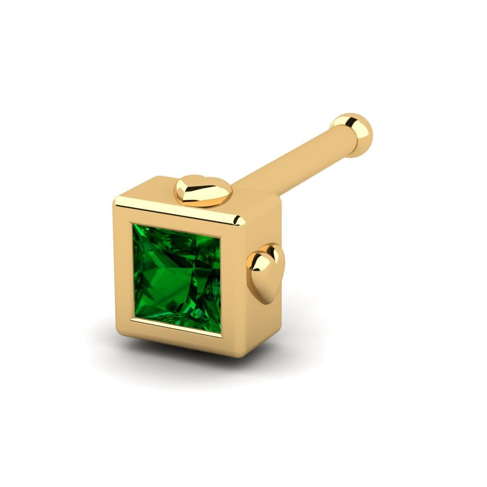 Princesa Circonita Verde Piercing Nariz Thalia