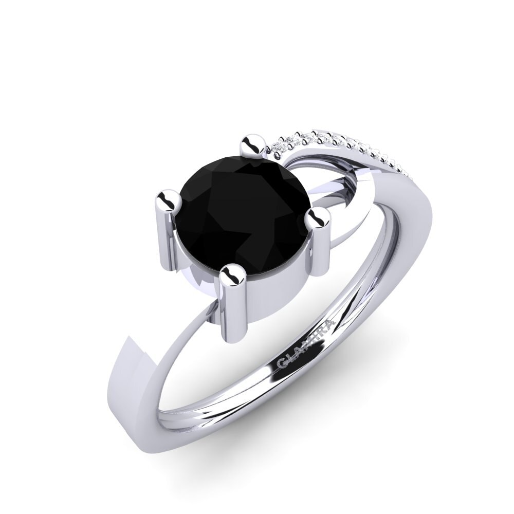 Black Diamond Engagement Ring Thalie