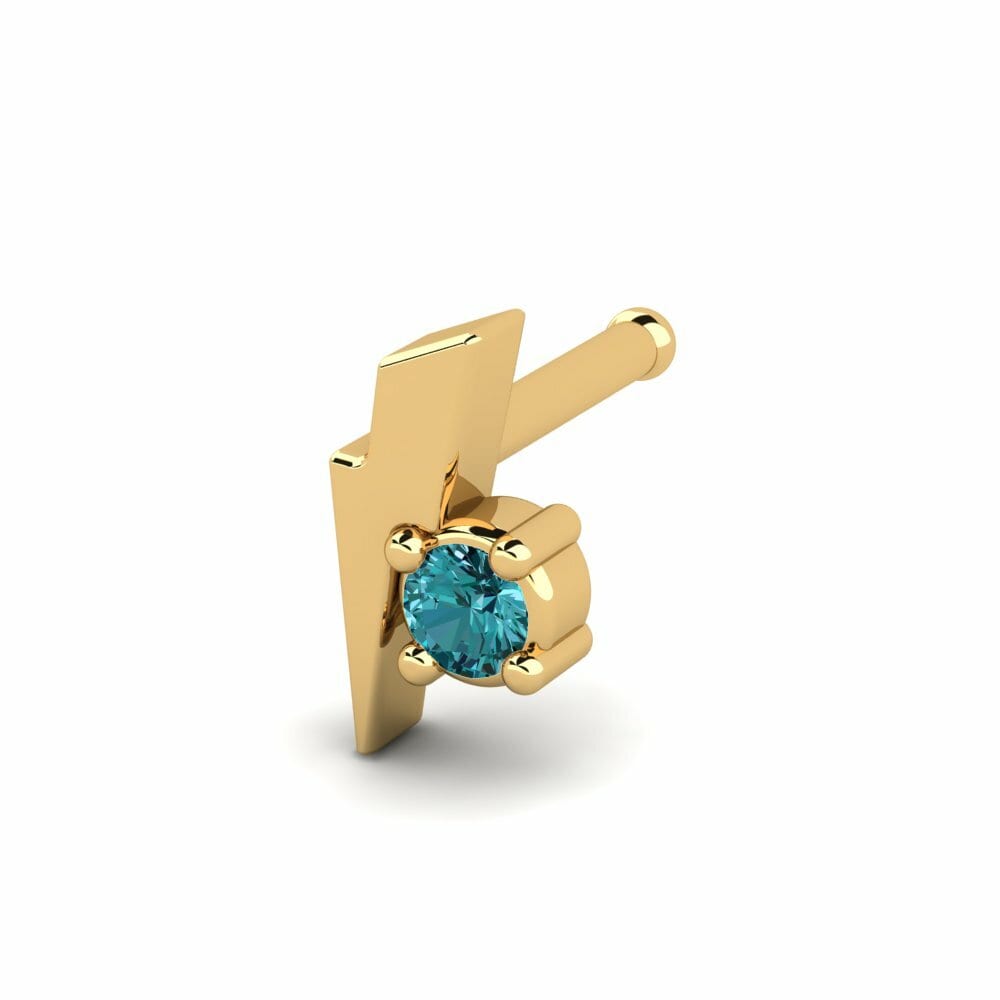Or Jaune 18k Piercing Nez Themba