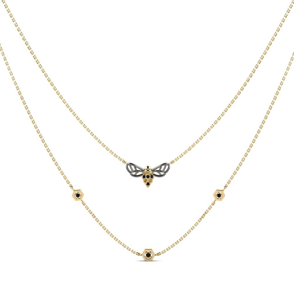 Brown Diamond Women's Necklace Themistokle