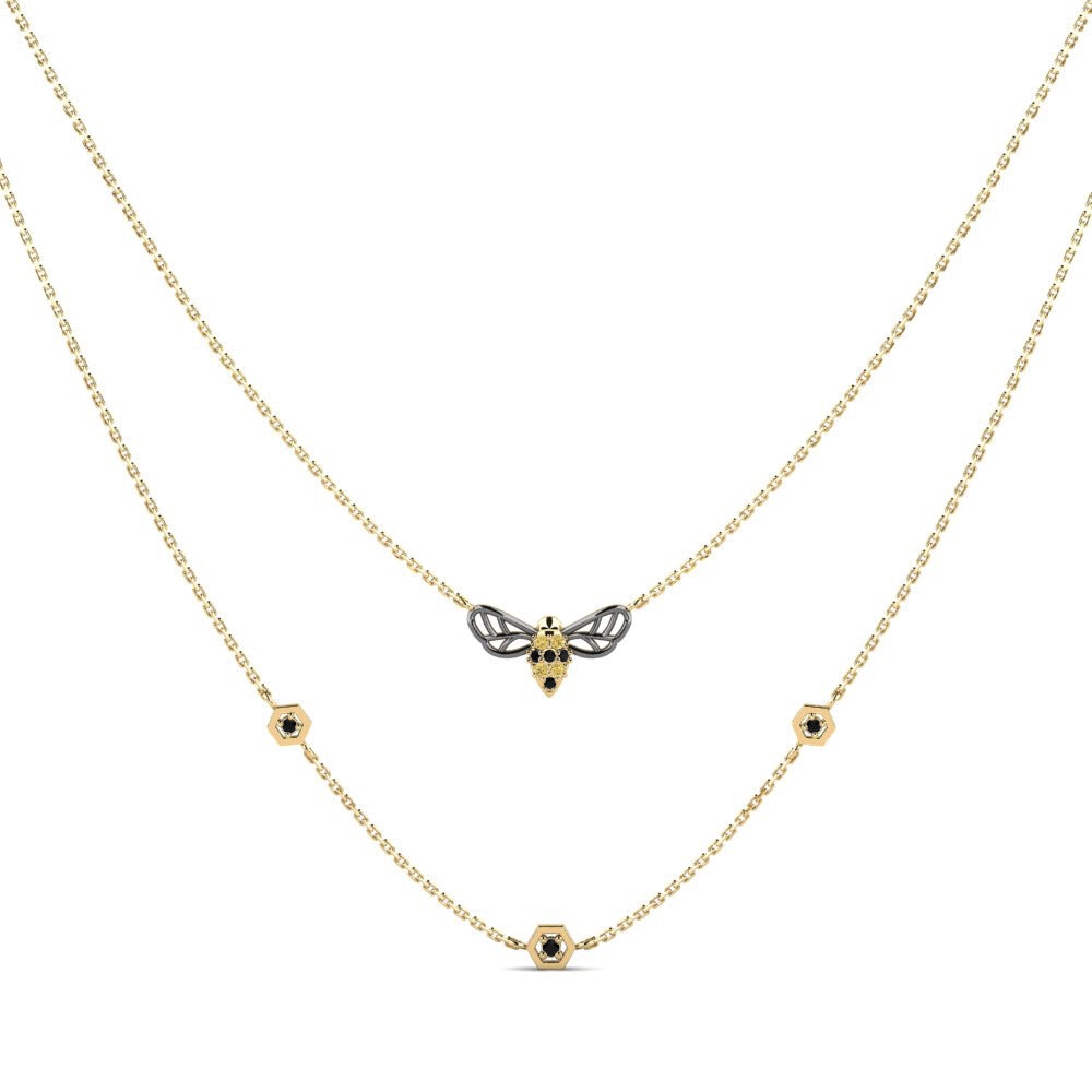 Gele Diamant Dames Ketting Themistokle