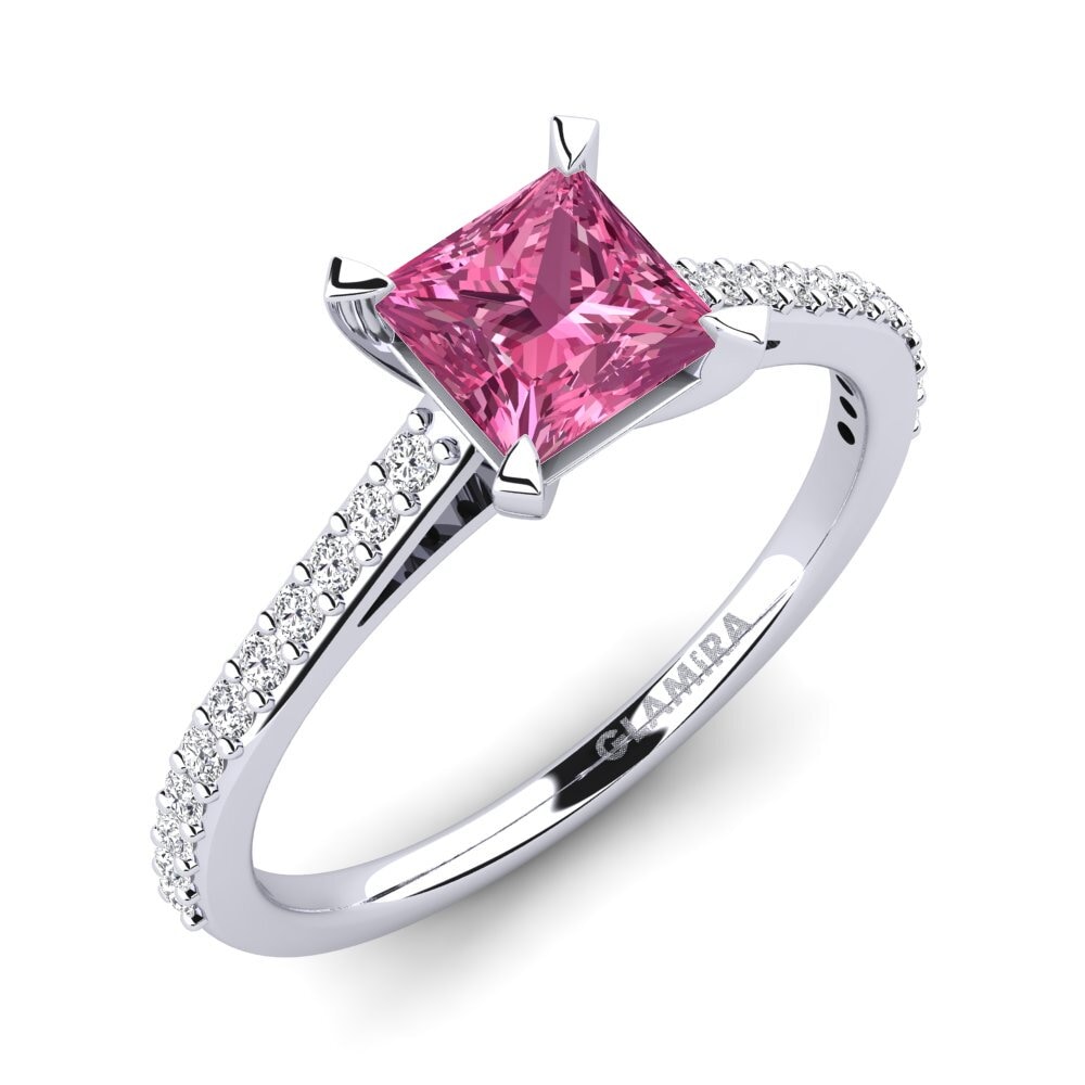 Pink Tourmaline Engagement Ring Thomasett