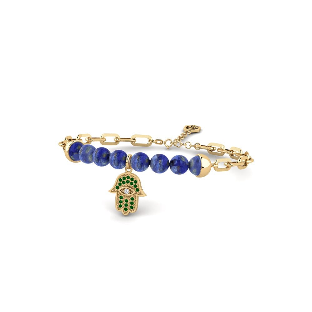 Green Zirconia Paperclip Bracelet Thonis