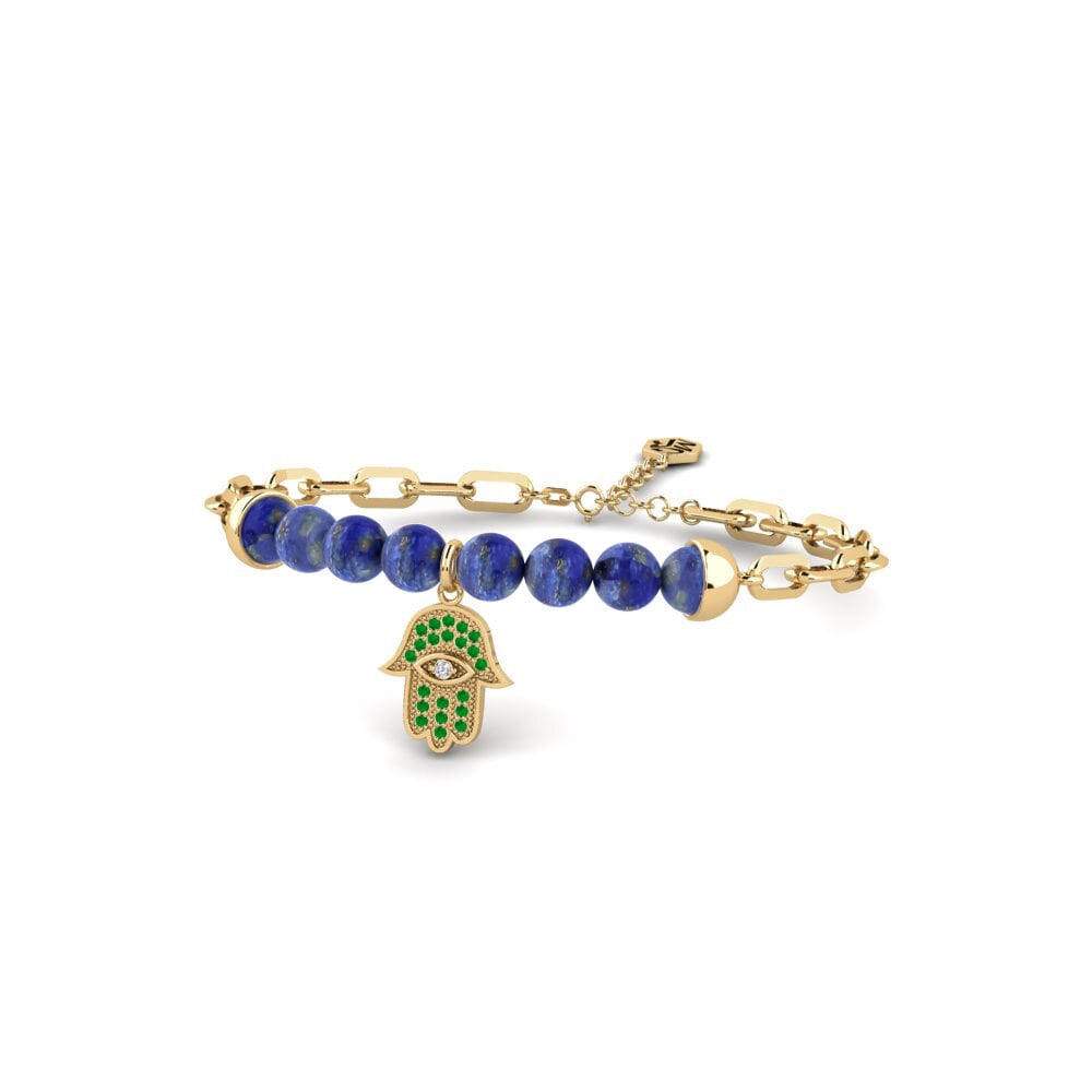 Emerald Paperclip Bracelet Thonis