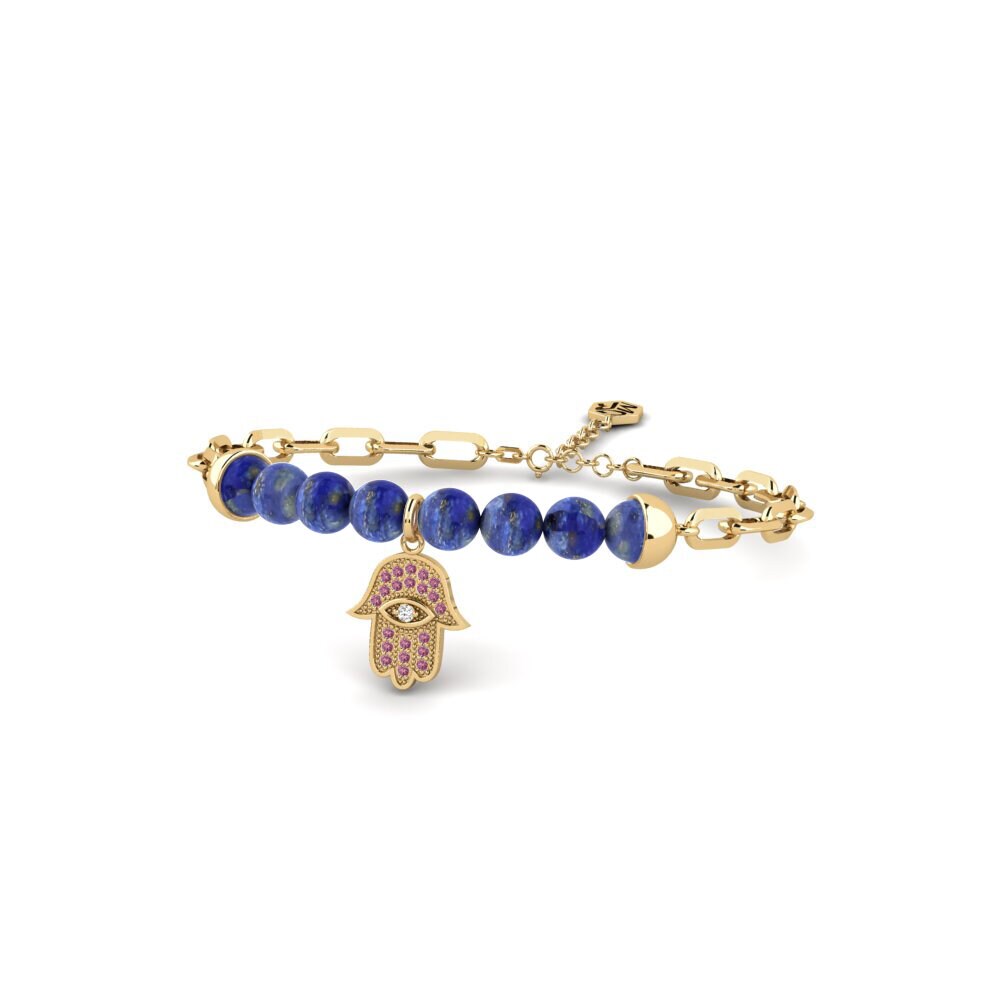 Rhodolite Garnet Paperclip Bracelet Thonis