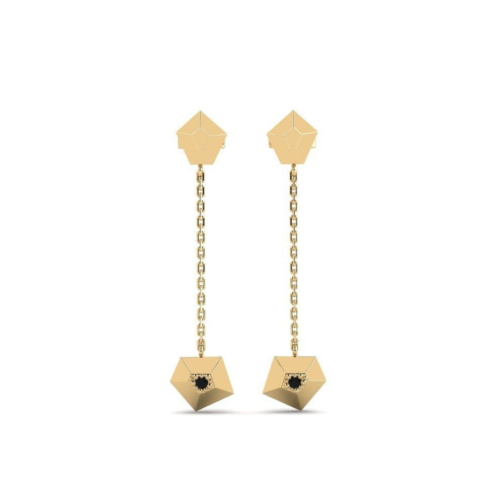 Black Sapphire Women's Earring Thorium