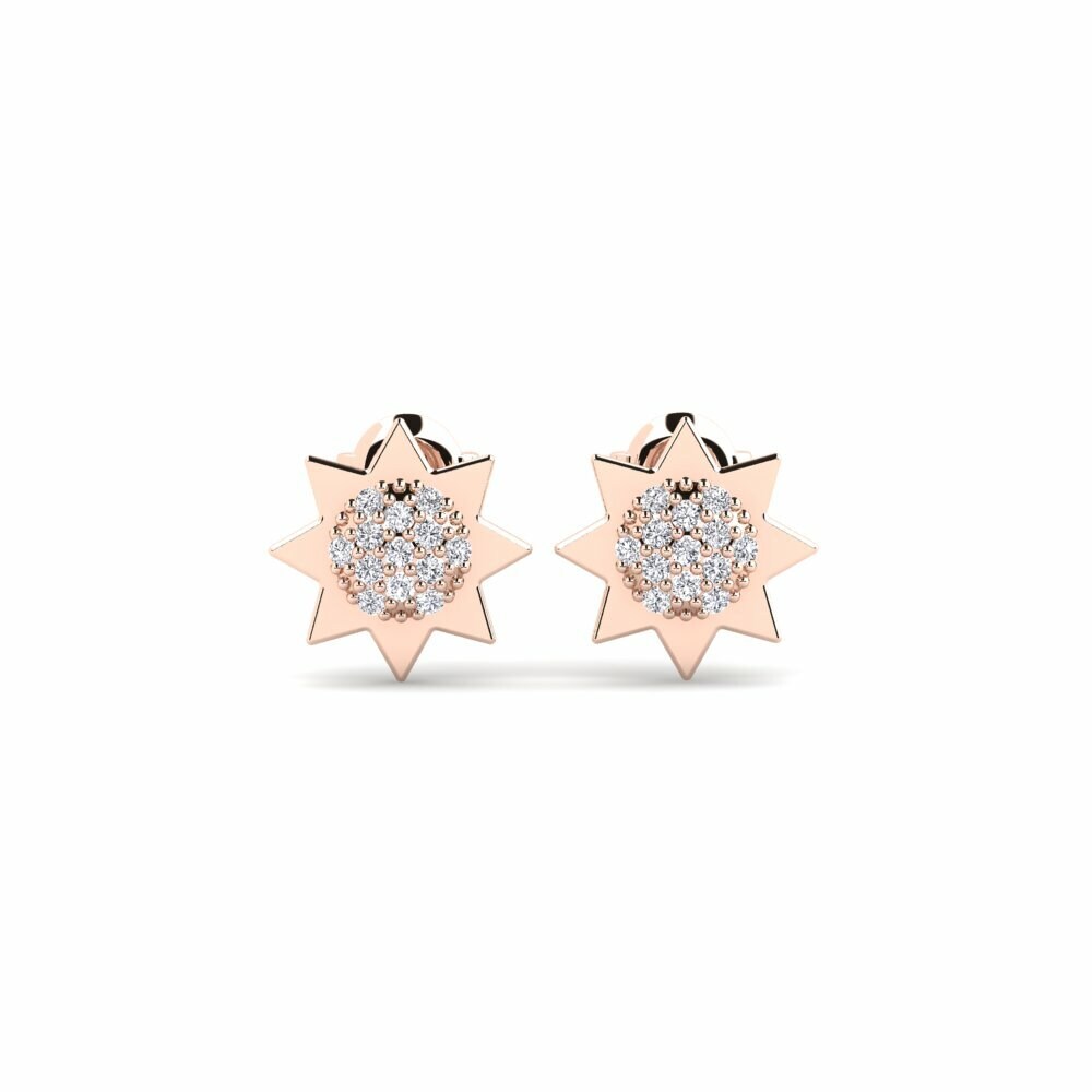 9ct Rose Gold Women's Earring Thouet