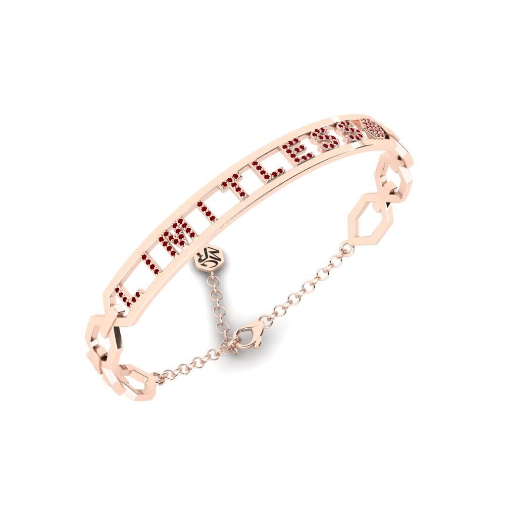 585 Emas Ros ruby-zirconia Gelang Lelaki Thun